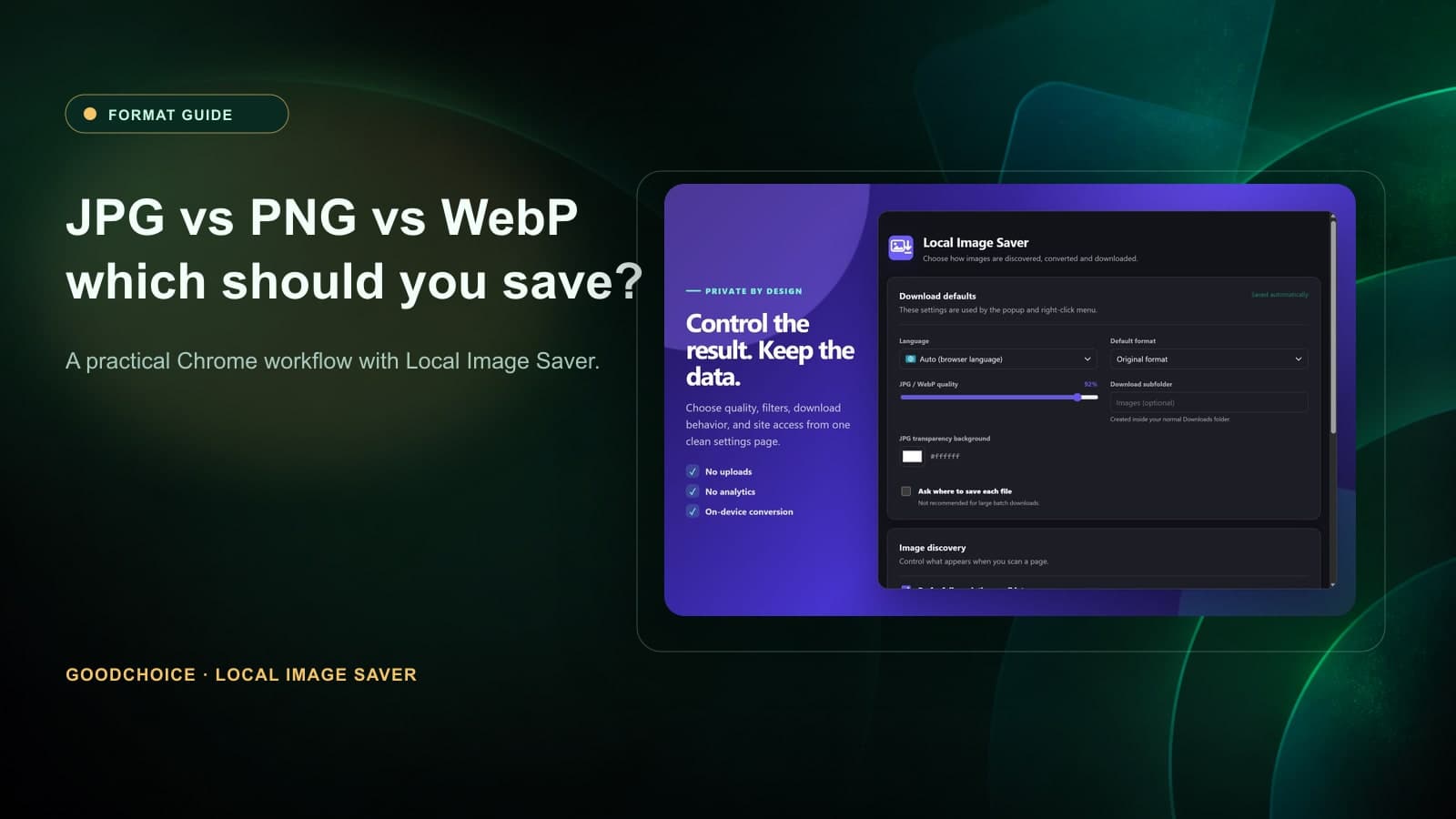 JPG vs PNG vs WebP: Which Image Format Should You Download?